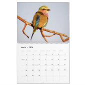 アフリカのサファリの万華鏡のように千変万化するパターンのカレンダーの2014年の2ページ カレンダー (3月 2026)