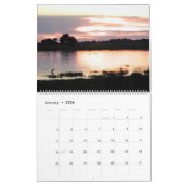 アフリカのサファリの万華鏡のように千変万化するパターンのカレンダーの2014年の2ページ カレンダー (1月 2026)