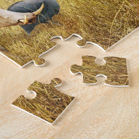 アフリカのサファリの動物のファンタジーの土地のジグソーパズル ジグソーパズル (側面)