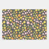 アフリカのサファリの動物トゥイーン10代のボホ誕生日 ラッピングペーパーシート (正面3)