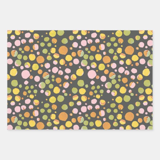 アフリカのサファリの動物トゥイーン10代のボホ誕生日 ラッピングペーパーシート (正面3)