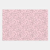 アフリカのサファリの動物トゥイーン10代のボホ誕生日 ラッピングペーパーシート (正面2)