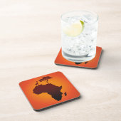アフリカのサファリの地図 – プラスチック製コルクコースター コースター (右側)