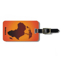 アフリカのサファリの地図-荷物のラベル