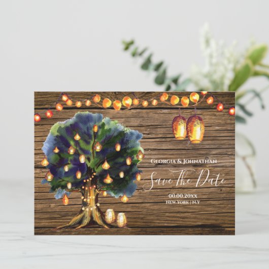 アフリカのサファリの弦が木の国を照らす セーブザデート (スタンド正面)