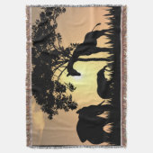 アフリカのサファリの投球毛布 スローブランケット (正面縦)