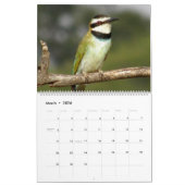 アフリカのサファリの野性生物のカレンダー(2ページ) カレンダー (3月 2026)