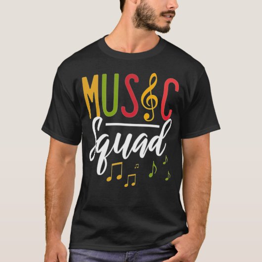 アフリカのサファリアフリカの音楽チーム – Tシャツ (正面)