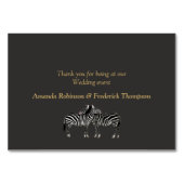 アフリカのサファリサンセットテーブルカード テーブルナンバー (裏面)