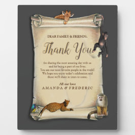 アフリカのサファリサンセット フォトプラーク