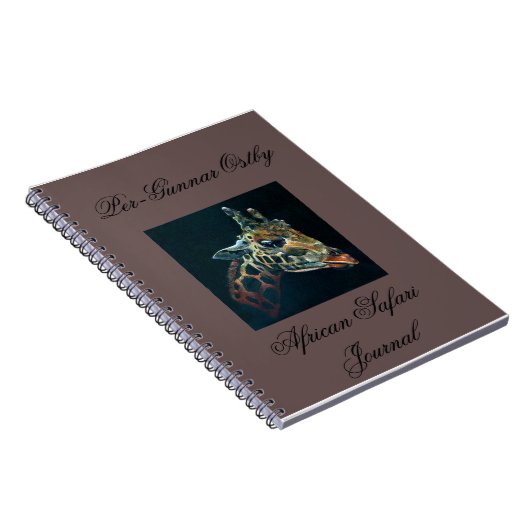 アフリカのサファリジャーナル ノートブック (右側)