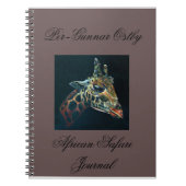 アフリカのサファリジャーナル ノートブック (正面)