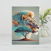 アフリカのサファリライオンの頭 シーズンカード (スタンド正面)