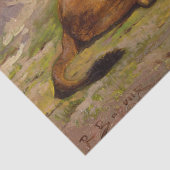 アフリカのサファリ風の野生のライオン 薄葉紙 (詳細)