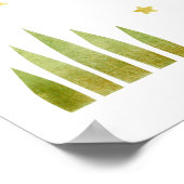 アフリカのサファリ：水の色のワニとヤシの木 ポスター (角)