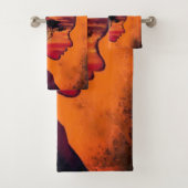 アフリカのサンセットナイト欲望ファンタジーバスタオル バスタオルセット (インサイチュ)