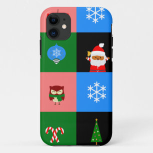 アフリカのサンタクロース色ブロック iPhone 11 ケース