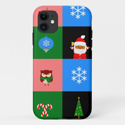 アフリカのサンタクロース色ブロック Case-Mate iPhoneケース (裏面)