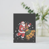 アフリカのサンタ夫人クロース踊りアフリカ系アメリカ 案内ポストカード (スタンド正面)