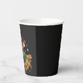 アフリカのサンタ夫人クロース踊りアフリカ系アメリカ 紙コップ (左)