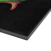 アフリカのサンタ夫人クロース踊りアメリカのクリスマス カッティングボード (角)