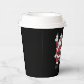 アフリカのサンタ夫人クロース踊りアメリカのクリスマス 紙コップ (右)