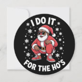 アフリカのサンタ アメリカのクリスマス ホスのためなら私もやるわ シーズンカード (正面)