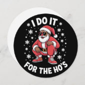 アフリカのサンタ アメリカのクリスマス ホスのためなら私もやるわ シーズンカード (正面/裏面)