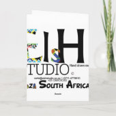 アフリカのサンタ・グリーティング! シーズンカード (裏面)