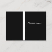 アフリカのシックで自然な毛のイラストレーション 名刺 (裏面)