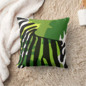 アフリカのシマウマのシルエット クッション (ブランケット)