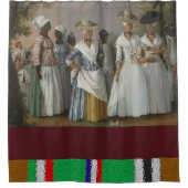 アフリカのシャワーカーテン シャワーカーテン (正面)