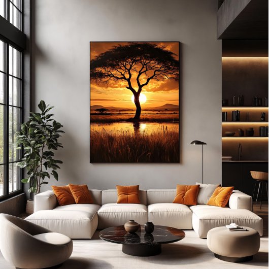 アフリカのシルエット ポスター