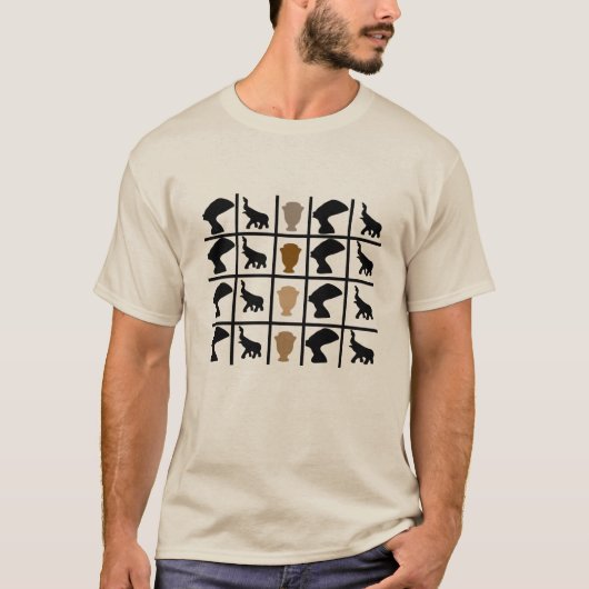 アフリカのシンボルと象の芸術 Tシャツ (正面)