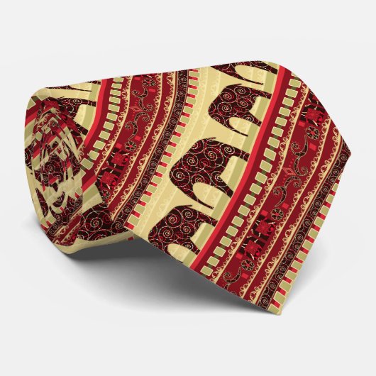 アフリカのシームレスエト伝統的ノゾウのトライバル ネクタイ (ロール)