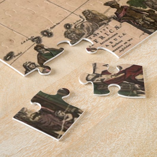アフリカのジグソーパズルのゲームの1688旧世界の地図 ジグソーパズル (側面)