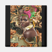 アフリカのジャングルの美しい マグネット (正面)