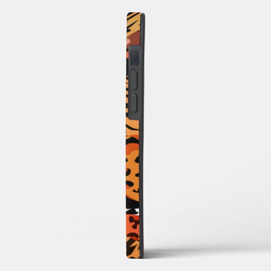 アフリカのジャングル動物の水の色の部族のパターン Case-Mate iPhoneケース (裏面 / 左)