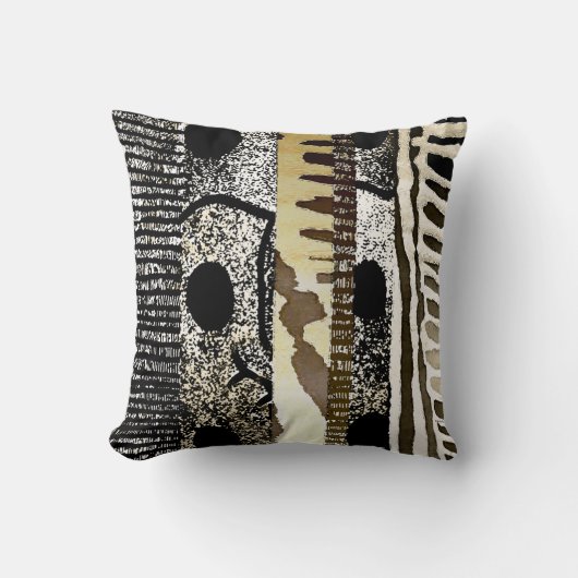 アフリカのジャングル族 クッション (正面)