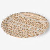 アフリカのスタイルパターン ペーパープレート (アングル)