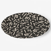 アフリカのスタイルパターン ペーパープレート (アングル)