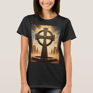 アフリカのスピリチュアリティを象徴する聖なる先祖代々の十字架の寺院 Tシャツ