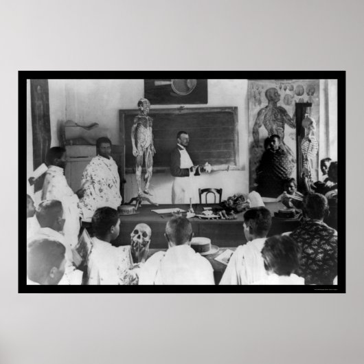 アフリカのスーダンにおける解剖学の授業1920 ポスター (正面)