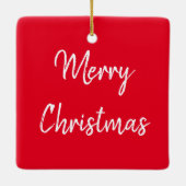 アフリカのセレンゲティのサイ セラミックオーナメント (裏面)