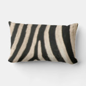 アフリカのゼブラプリント、ウィルディフェ、サファリデコール、 ランバークッション (裏面)