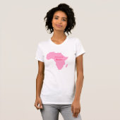 アフリカのソフトピンク大陸 Tシャツ (正面フル)