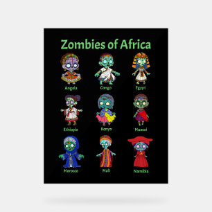 アフリカのゾンビ アクリルサイン
