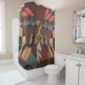 アフリカのタペストリー シャワーカーテン (インサイチュ)