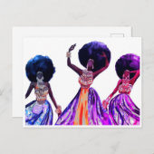 アフリカのダンサー ポストカード (正面/裏面)