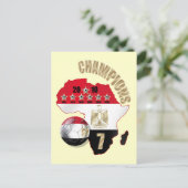 アフリカのチャンピオンズマップEgypt Pharaohsポストカード ポストカード (スタンド正面)